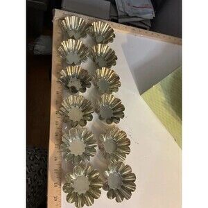 Shelf 2- 12 fluted scalloped baking molds